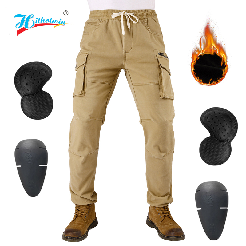 Motorcycle Gear For Winter - Plus celana beludru Motor pria, pelindung