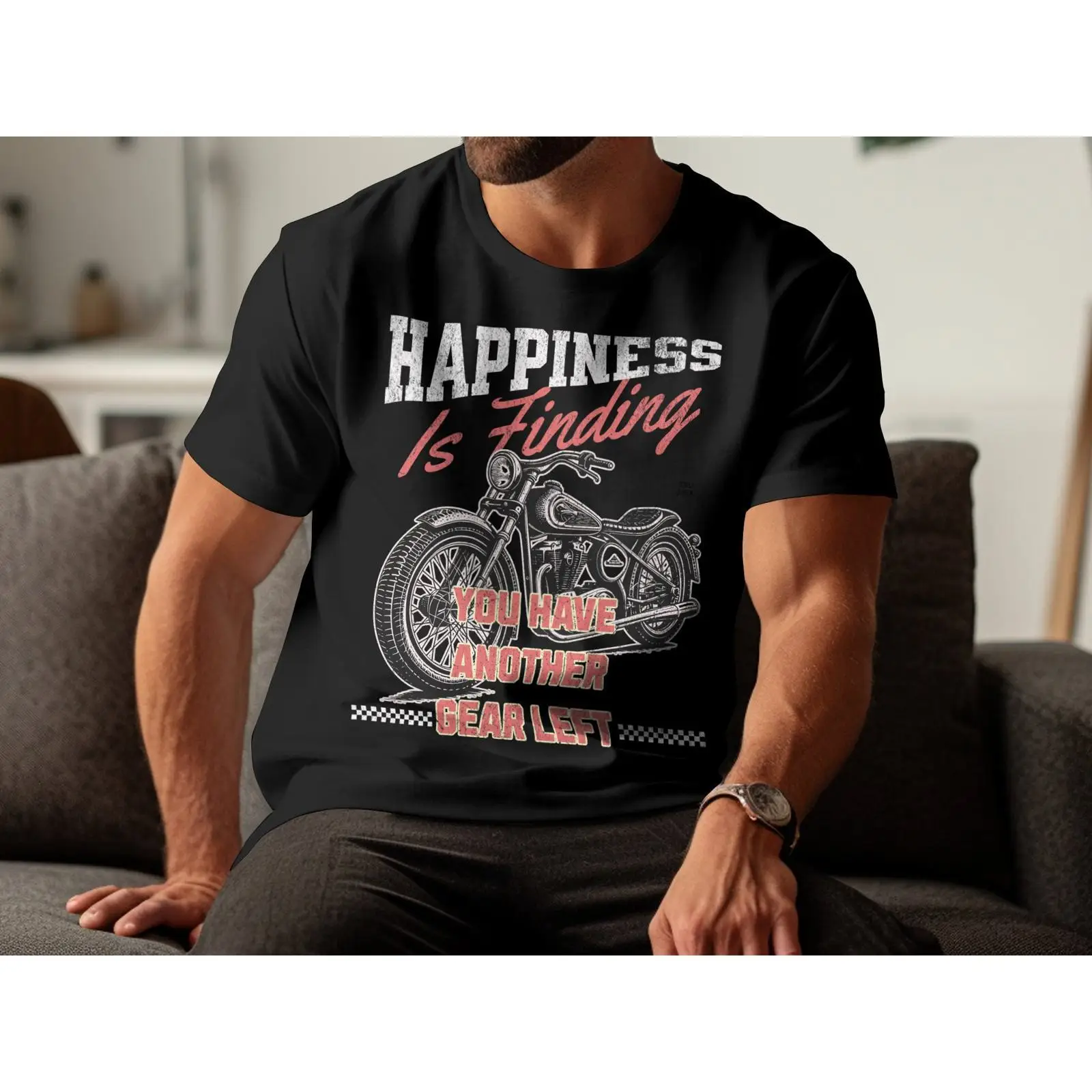 Motorcycle Gear Outfit - Kaos Bertema Perlengkapan Kebahagiaan Berkendara Motor,