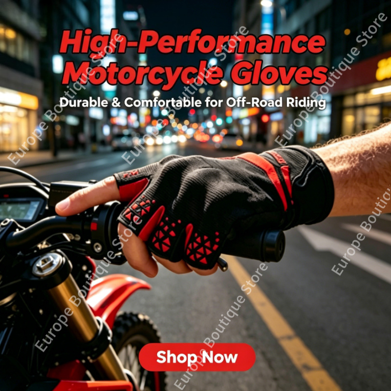 Motorcycle Gear Gloves - Sarung Tangan Sepeda Motor Setengah Jari