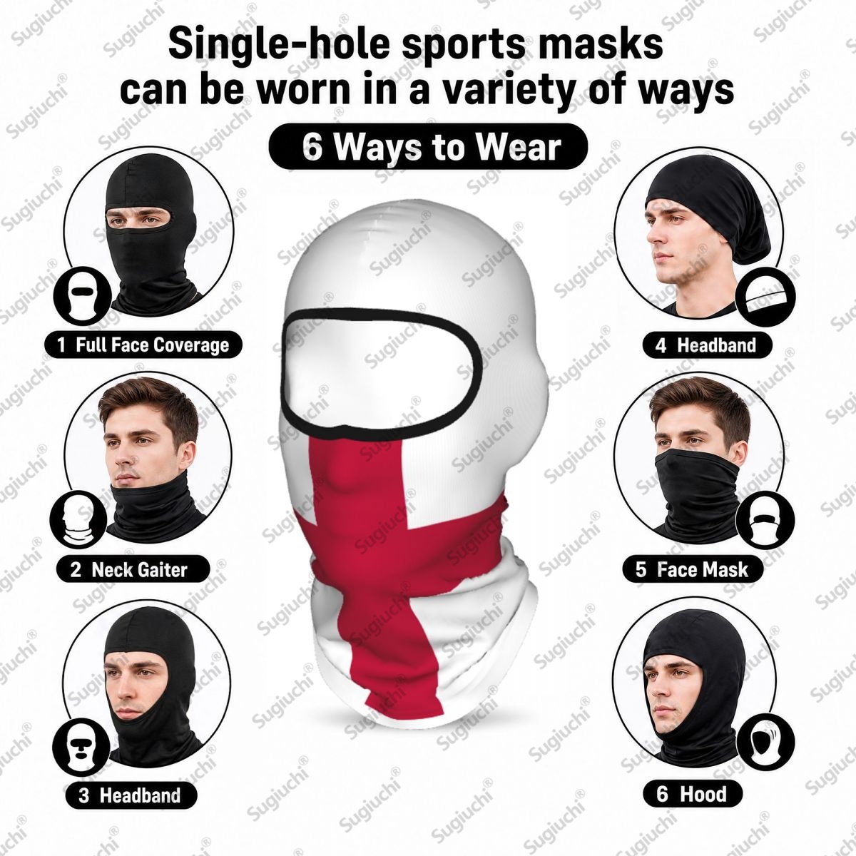 ENGLAND Cycling Balaclava Penu - Helmet Full Face ulasan dan harga