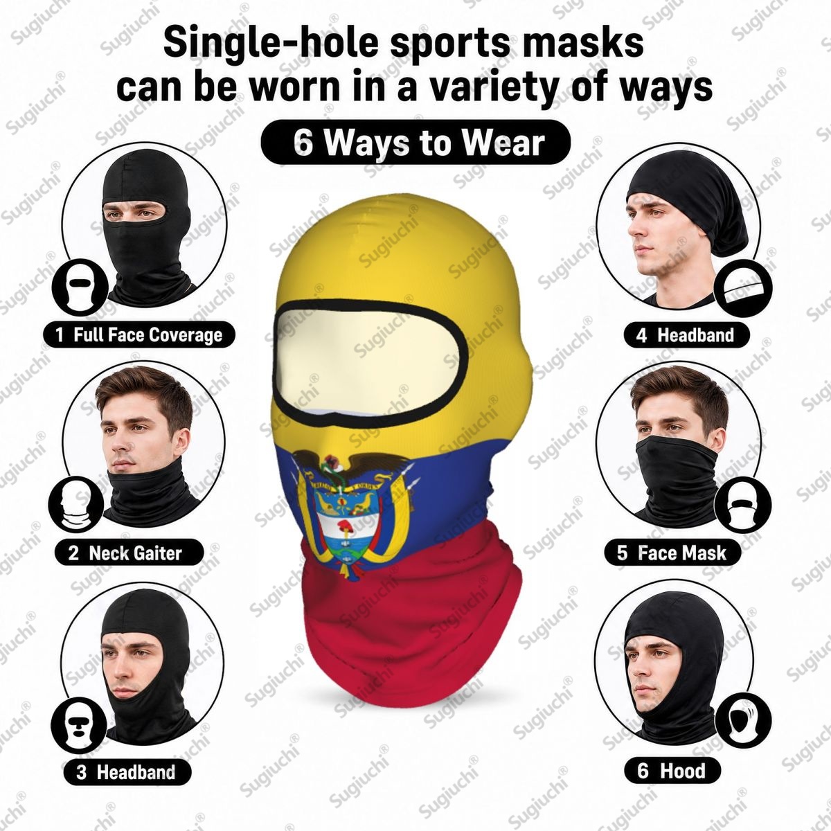 Balaclava Bersepeda Kolombia P - Helmet Full Face ulasan dan harga