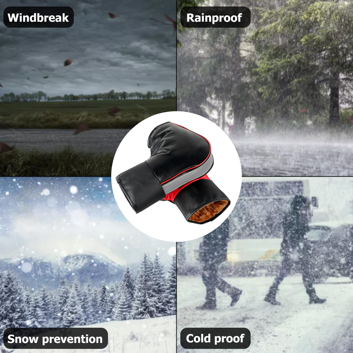 Sarung setang motor skuter, 1  - Motorcycle Gear For Winter ulasan dan harga