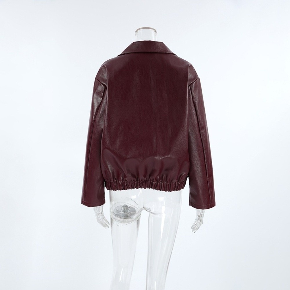 Jaket Kulit PU Vintage Warna M - Motorcycle Gear Outfit ulasan dan harga
