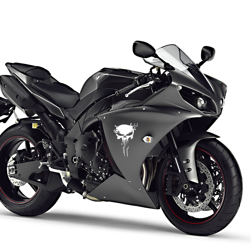 Stiker tengkorak motor, stiker - Motorcycle Gear Hub ulasan dan harga